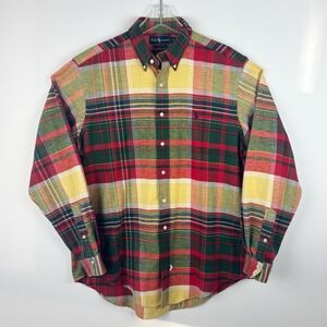 Ralph Lauren Bold Fun Holiday Festive Plaid Flannel Size XL Lumberjack Cabincore